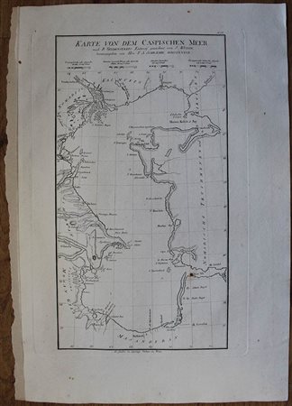 : Karte von dem Capischen Meer nach Pr. Gldensaedts Entwurf gezeichnemt von J. Wussin…, 1787