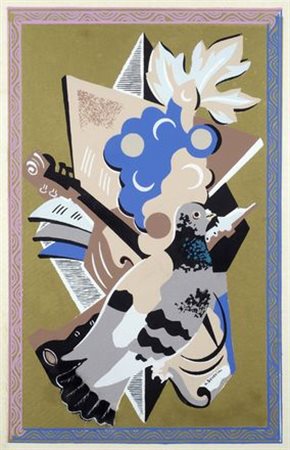 Gino Severini (Cortona, 1883 - Parigi, 1966) Nature morte au pigeon, 1930...