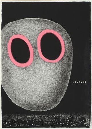 Ettore Sottsass Il futuro, 2002 mm. 500x700, es. 2/100 Firma, data e tiratura...