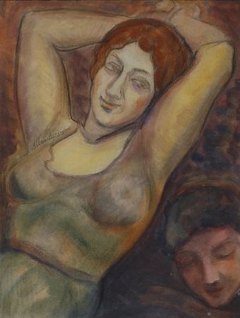 Alberto Bragaglia (Frosinone, 1896 - Anzio, 1985) Figura sdraiata, 1916-19...