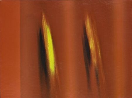 Ennio Finzi (Venezia, 1931) Il verso del colore rosso Acrilico su tela, cm....