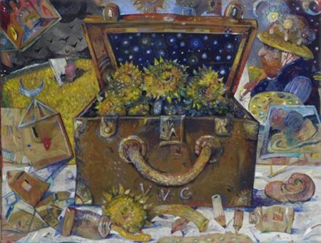 Antonio Possenti (Lucca, 1933) Petite valise de Vincent, 1983 Olio su...