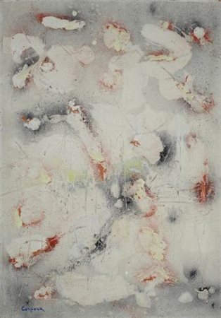 Antonio Corpora (Tunisi, 1909 - Roma, 2004) Senza titolo Tecnica mista su...