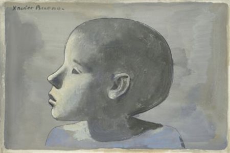 Xavier Bueno (Vera de Bidasoa, 1915 - Fiesole, 1979) Profilo di bambino, 1964...