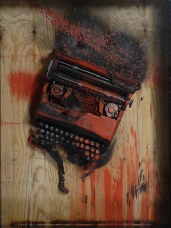 Bernard Aubertin (Buolay, 1952) Macchina da scrivere sottsass, 2010...