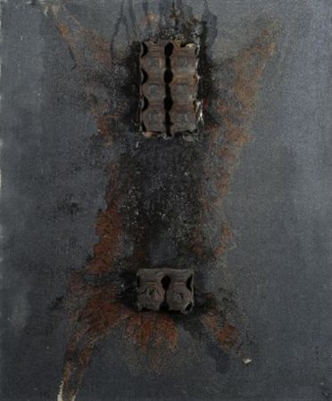 Vasco Bendini (Bologna, 1922) Dalla serie oggetto come la storia, 1969...