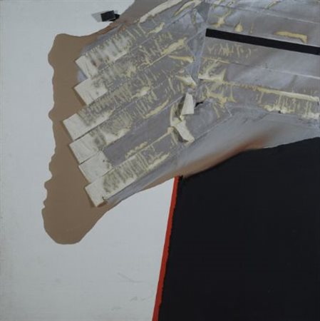 Vasco Bendini (Bologna, 1922) Senza titolo, 1978 Olio, carta e applicazioni...