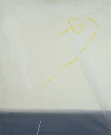 Valentino Vago (Milano, 1931) Senza titolo, anni '70 Olio su tela, cm. 73x60...