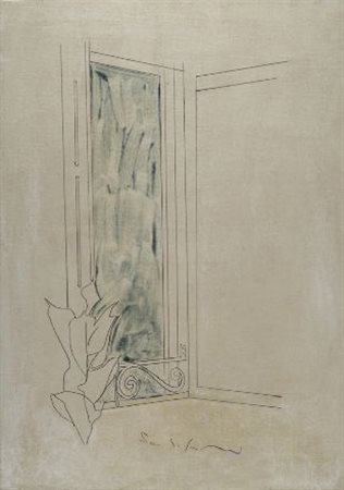 Mario Schifano (Homs, 1934 - Roma, 1998) Senza titolo, anni '70 Smalto su...