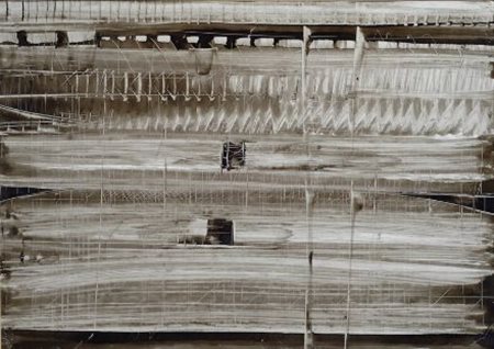 Arnaldo Pomodoro (Morciano, 1926) Senza titolo, 1959 China su carta lucida,...