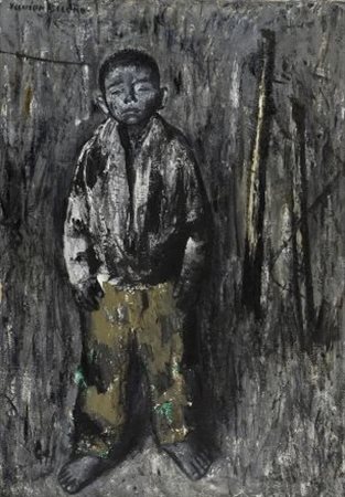 Xavier Bueno (Vera de Bidasoa, 1915 - Fiesole, 1979) Lo scugnizzo, anni '60...