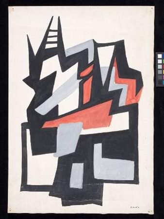 Giulio Turcato (Mantova, 1912 - Roma, 1995) Senza titolo, 1947 Tempera su...