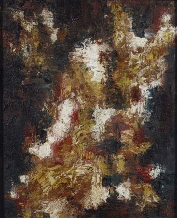 Elio Marchegiani (Siracusa, 1929) Senza titolo, 1957-58 Olio su cartone, cm....