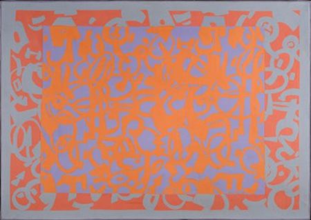 Carla Accardi (Trapani, 1924) Riquadro, 1963 Tempera alla caseina su tela,...