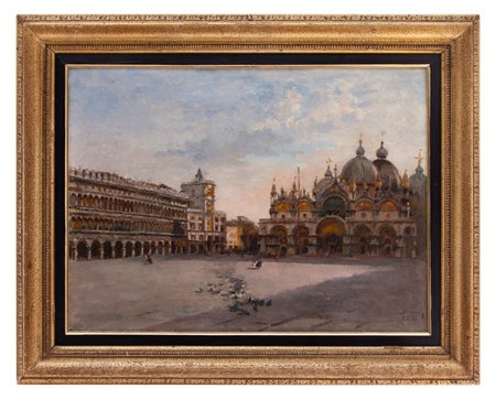 Emanuele Brugnoli Bologna 1859 - Venezia 1944 Venezia, Piazza San Marco 