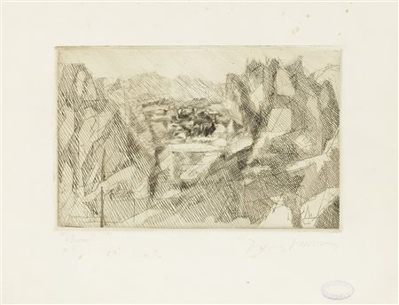 Jacques Villon, Paesaggio, 1934