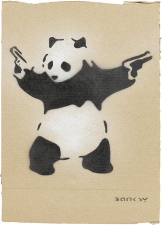 Banksy, Panda with Guns, 2015