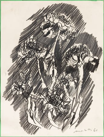 Ennio Morlotti, Girasoli, 1961