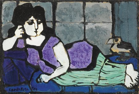 Domenico Cantatore, Odalisca, 1959