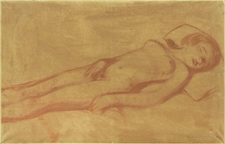 Felice Casorati, Nudo sdraiato, 1922