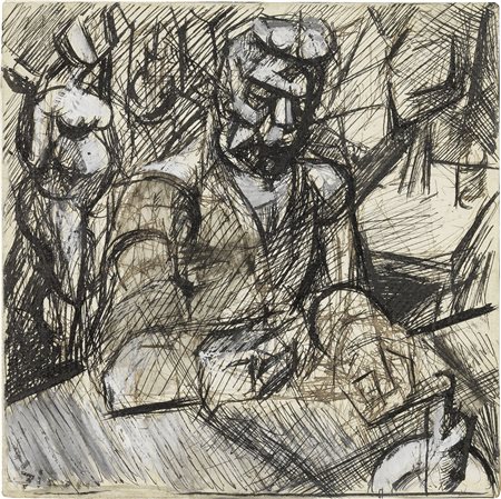 Mario Sironi, Figura e nudo, 1914