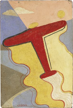 Giulio D'Anna, Aereo rosso, 1932 ca.