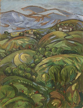 Gino Rossi, Paesaggio asolano, 1913