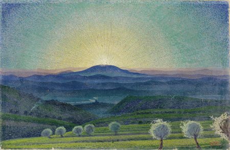 Gerardo Dottori, Paesaggio umbro, primi anni Quaranta