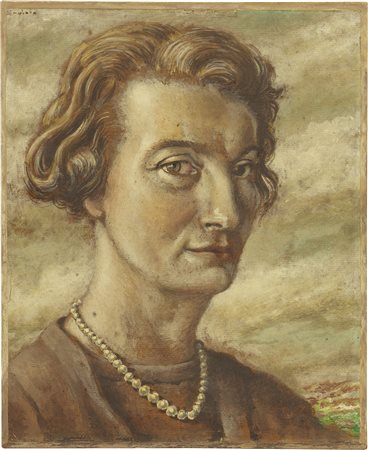 Alberto Savinio, Ritratto di donna (Ritratto di Emilia Durini), (1950)