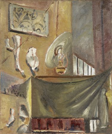 Filippo de Pisis, Lo studio di Parigi (L'atelier du sculpteur), 1926