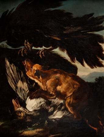 Angelo Maria Crivelli, detto il Crivellone (Milano 1660-1730)  - La preda contesa