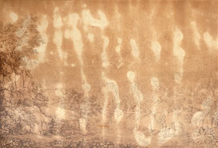 Attribuito a Christoph Heinrich Kniep (Hildesheim 1755 - Napoli 1825) - Paesaggio campano con acquedotto