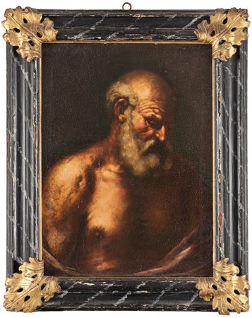 Scuola emiliana, secolo XVII - Santo penitente (San Girolamo?), a mezzo busto