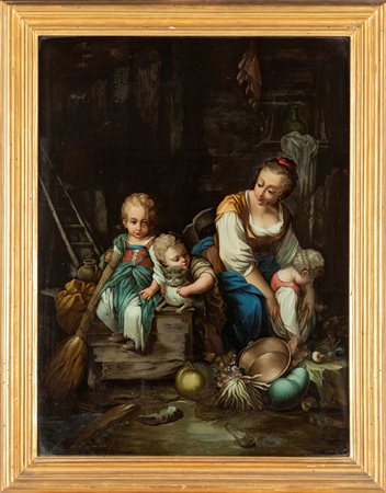 Scuola dell'Italia settentrionale, secolo XVIII - La Belle Villageoise 