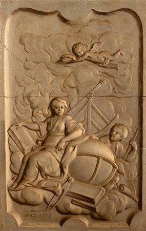 Scuola francese, secolo XIX - Allegoria dell'Astronomia, en grisaille