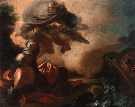 Scuola napoletana, fine secolo XVII - inizi secolo XVIII - Giona e la balena
