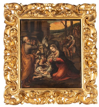 Scuola dell'Italia settentrionale, secolo XVII - Adorazione dei pastori