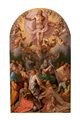 Tommaso Manzuoli, detto Maso da San Friano (Firenze 1531-1571)  - Ascensione di Cristo con la Vergine, gli Apostoli e le Sante Agnese ed Elena