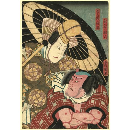 UTAGAWA KUNISADA (TOYOKUNI III) (1786-1865), Attori Seki Sanjuro e Sawamura, 1850