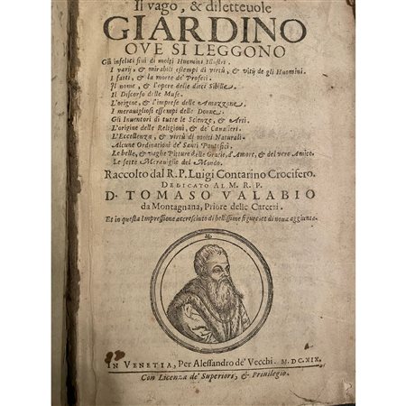 1619, Contarini L., Il vago, & diletteuole giardino oue si leggono gli infelici fini di molti huomini illustri.., Stampato in Venezia
