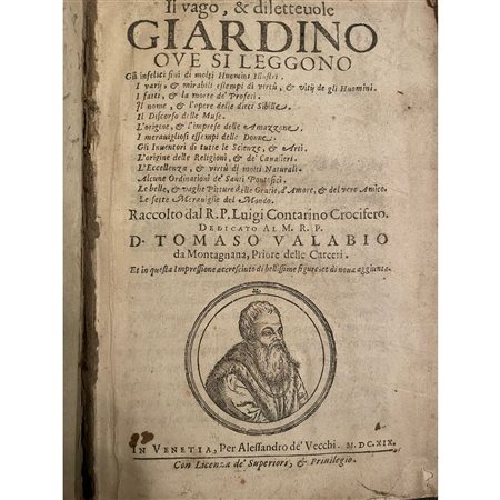 1619, Contarini L., Il vago, & diletteuole giardino oue si leggono gli infelici fini di molti huomini illustri.., Stampato in Venezia