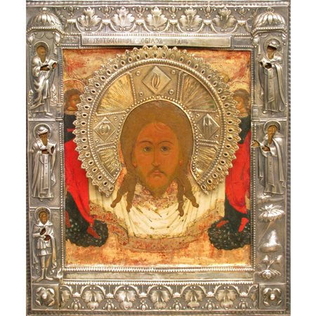 Icona russa “Salvatore Acheropita (Mandylion)”