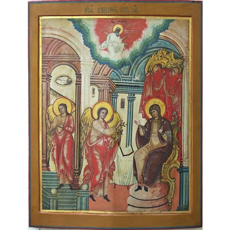 Icona russa raffigurante “Annunciazione della Madre di Dio”