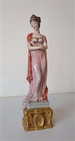 Capodimonte - Giuseppina Bonaparte - porcellana policroma e dorata - h.cm.27