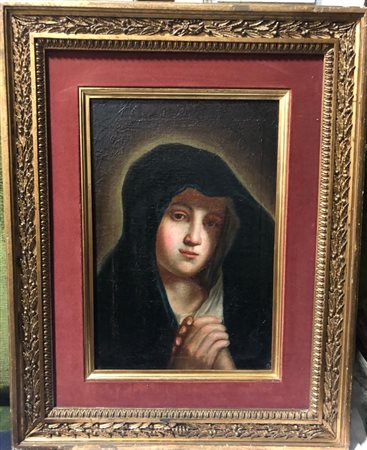Da Sassoferrato - Madonna in preghiera - XIX secolo - olio su tela cm.50x34 -...