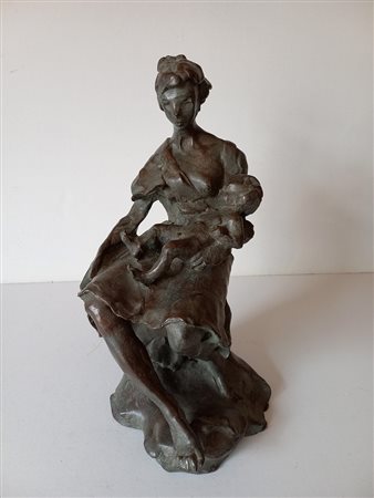 CRISTOFORI - Maternità - Scultura in bronzo h.cm.39