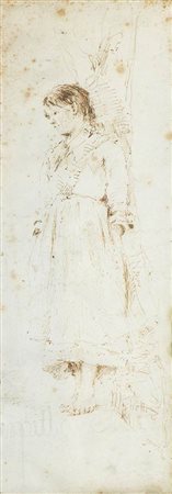 FRANCESCO PAOLO MICHETTI (Tocco da Casauria, 1851 - Francavilla al Mare, 1929): Una fanciulla