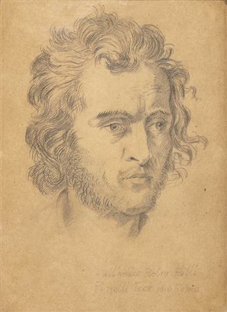 BARTOLOMEO PINELLI (Roma, 1771 - 1835): Ritratto di uomo (Pietro Relli?)