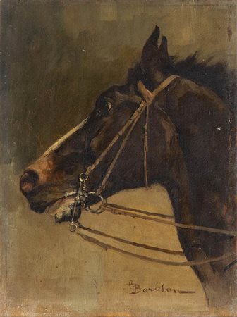 GIUSEPPE BARISON (Trieste 1853 –1931)
: Testa di cavallo