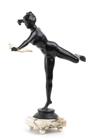 EMANUELE ORDONO DE ROSALES (Como, 1873-?): Diana cacciatrice, 1906 